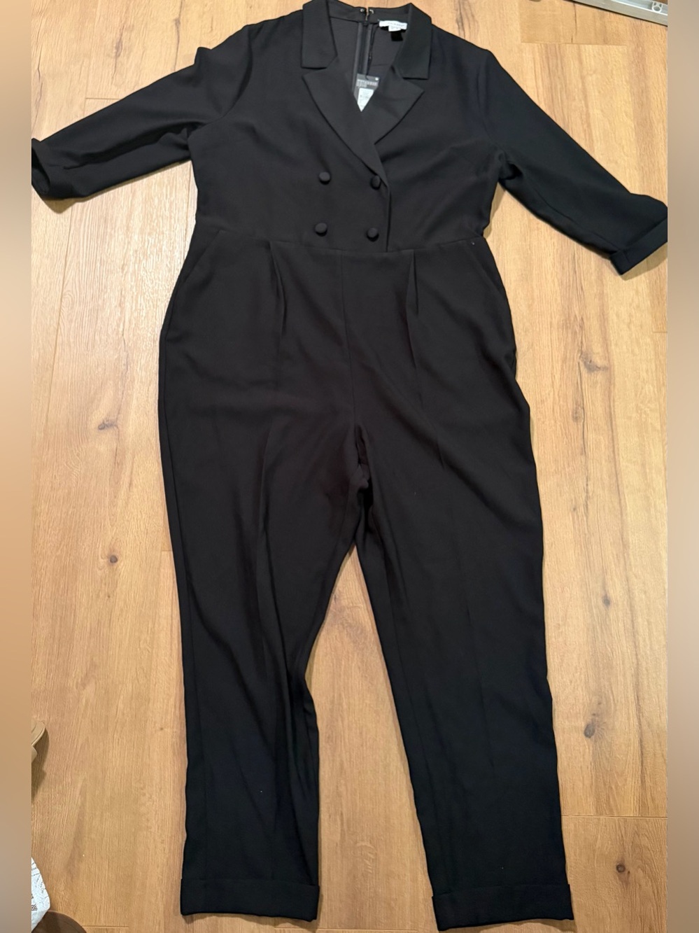 Primark Black Double-Breasted Jumpsuit